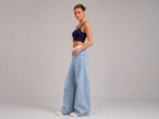 Top Cropped Azul Marinho Essential
