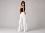 Calça Pantalona Linho Off White Serene