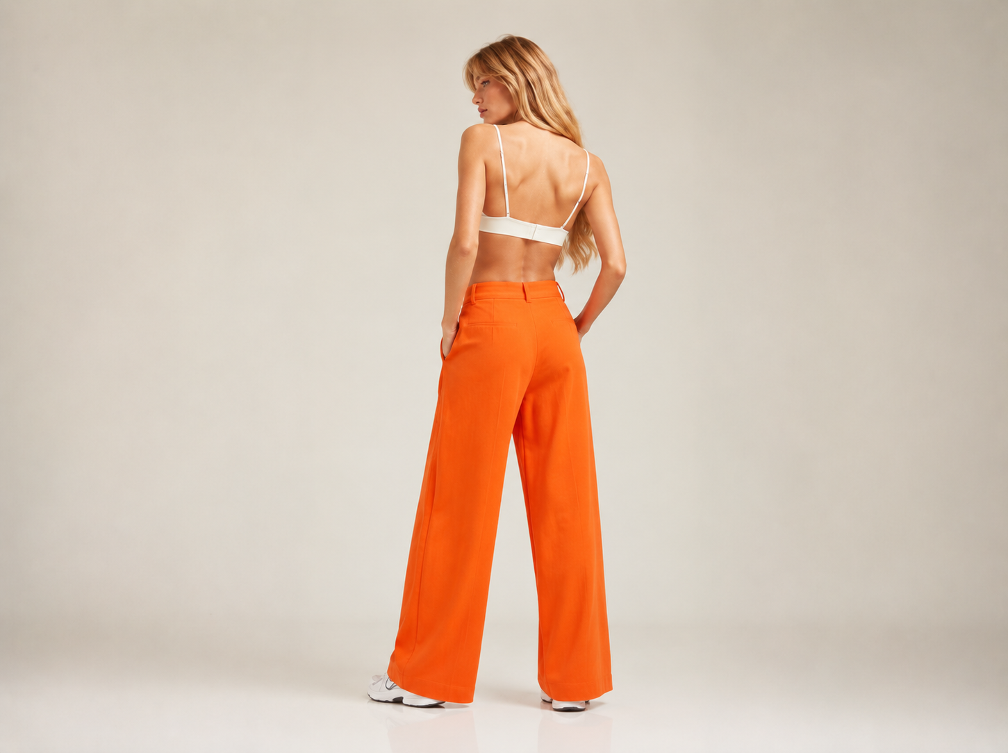 Calça Pantalona Laranja Solar