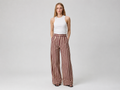 Calça Pantalona Listras Bordô Élan