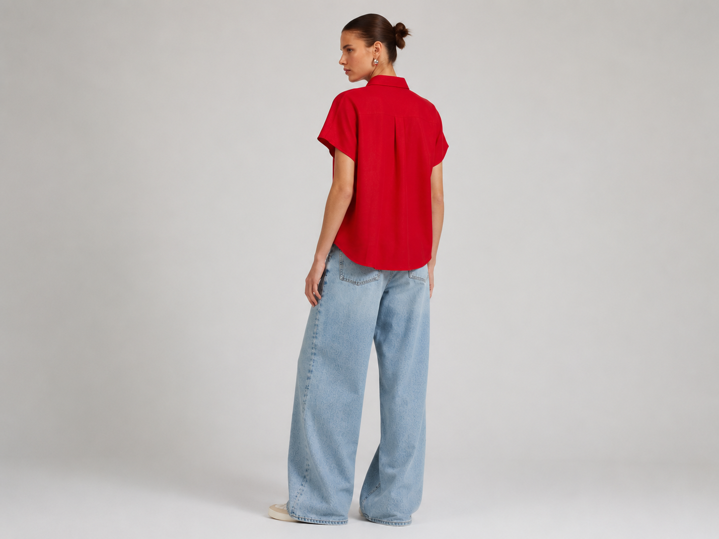 Camisa Linho Vermelho Intense