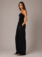 Calça Wide Leg Urban Leather