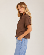 Camisa Essence Brown Linen