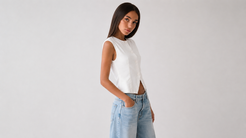 Colete Off-White Élise
