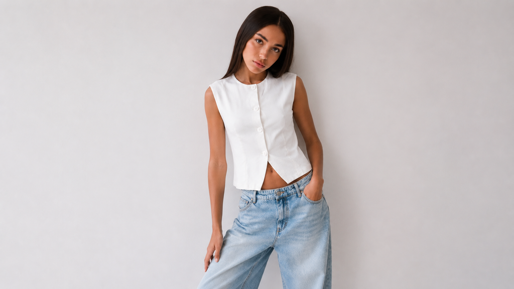Colete Off-White Élise