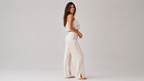 Calça Pantalona Aurora Off-White