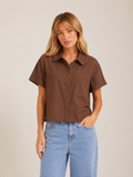Camisa Essence Brown Linen